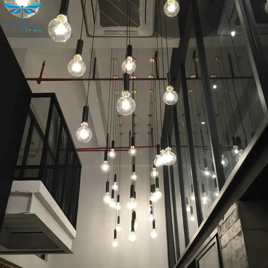 Nordic Simple Pendant Lights Suspension Aluminum Tube E27 Lamps Holder Dining Table Kitchen Bedside