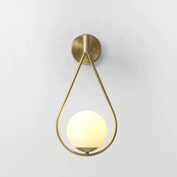 Nordic Star Wall Lamp Copper Bedroom Bedside Modern Minimalist Living Room B / Without - Light -
