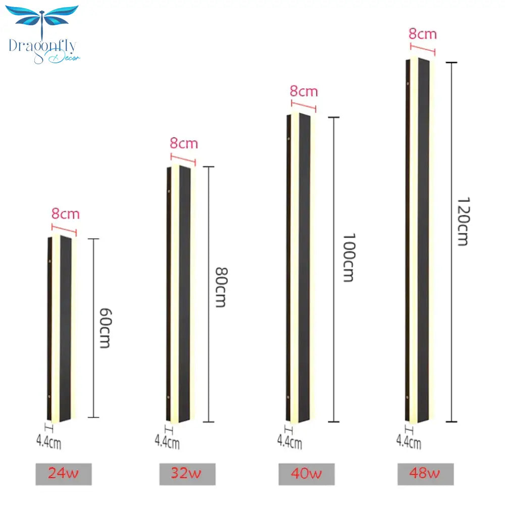 Outdoor Aluminium Waterdichte Wall Mounted Lamp Moderne Ip65 Led Verlichting Tuin Veranda Blaker