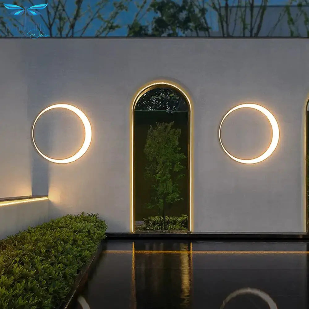 Outdoor Verlichting Waterdichte Ip65 Rvs Ronde Maan Lamp Voor Straat Tuin 11W 19W 24W 36W Creative