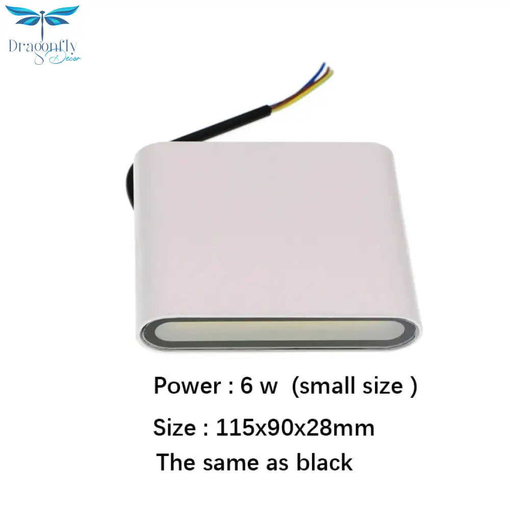 Outdoor Waterproof Ip65 Wall Lamp 6W/12W Led Light Modern Indoor/Outdoor Decor Up Down Dual - Head