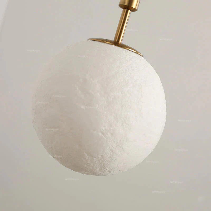 Pendant Lights 3D Lunar Lampshade Lamp Fixtures Luminaria Living Room Bar Bedroom Postmodern
