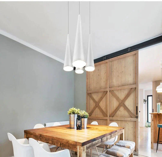 Pendant Lights Modern Kitchen Lamp Dining Living Room Cone Shape Lamps Aluminum Cylinder Tube Spot