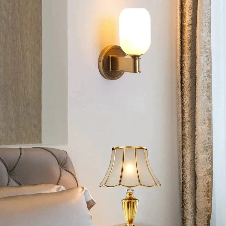 Post - Modern Light Luxury Crystal Copper Wall Lamp Lamps