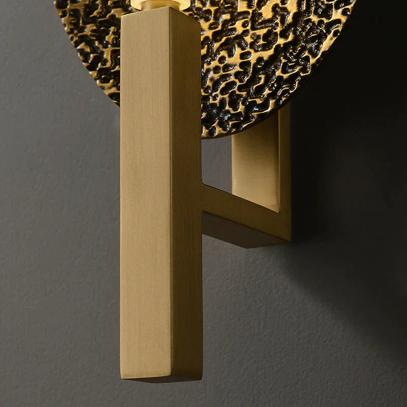Post - Modern Luxury Copper Wall Lamp Simple Creative Retro Personality Living Room Bedroom Study
