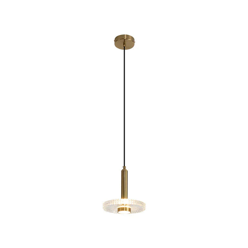 Post Modern Single Head Chandelier American Style Three Dining Room Acrylic Led Bedside Lamp Pendant