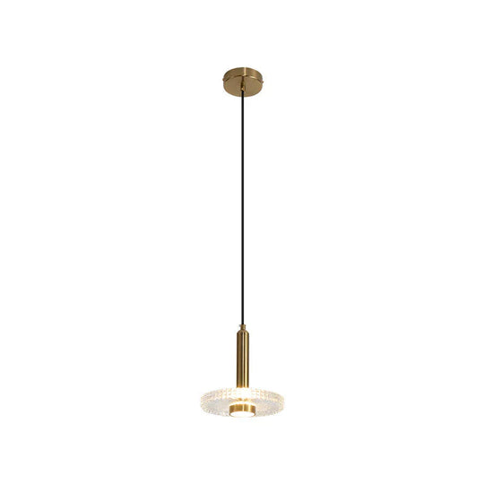 Post Modern Single Head Chandelier American Style Three Dining Room Acrylic Led Bedside Lamp Pendant