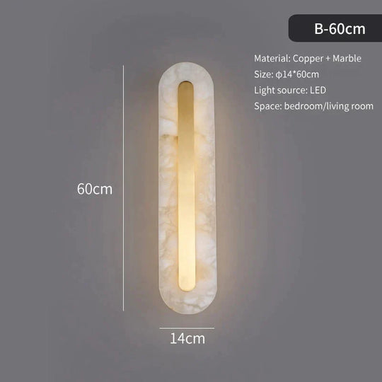 Postmodern Luxury Copper Marble Wall Lamp In Gold Shade For Living Room Restaurant Bedroom Indoor B