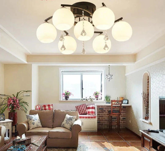 Modern Led Crystal Pendant Lights Candeeiro De Teto Lamps For Living Room Dining Luminaria Led