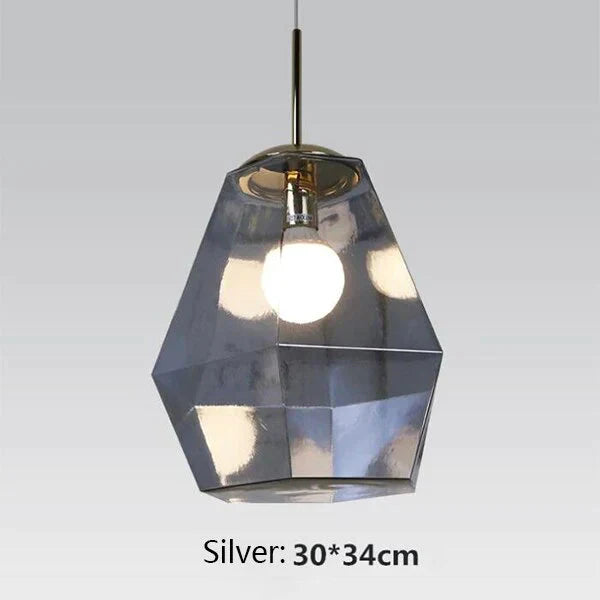 Nordic Colorful Lava Shaped Lamps E27 Led Glass Pendant Lights For Dining Room Living Bedroom Aisle