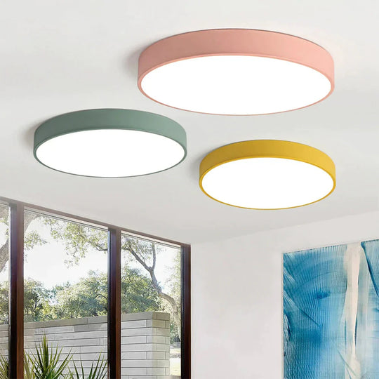 Led Simple Ceiling Lights 5Cm Bedroom Study Room Remote Lamp Modern Plafonnier Led Lighting Home