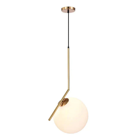 Danish Nordic Modern Round Glass Ball Chandelier For Bedroom Cafe Restaurant Bar Indoor Lighting