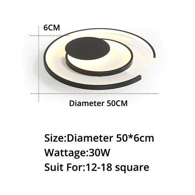 Modern Acrylic Ceiling Lights Living Room Support Remote Control Led Surface Mount Lamps Lamparas