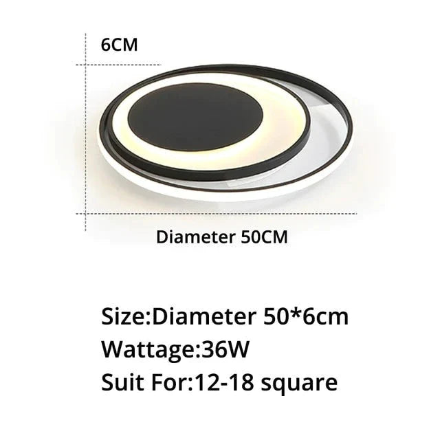 Modern Acrylic Ceiling Lights Living Room Support Remote Control Led Surface Mount Lamps Lamparas