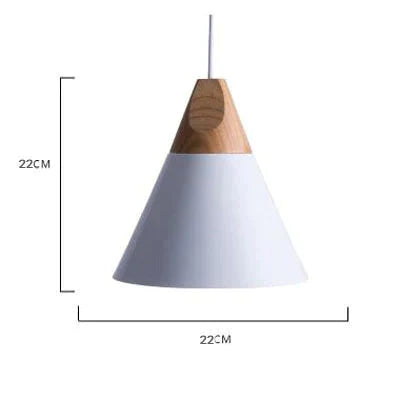 Nordic Combined Bar Real Wood Pendant Lights Multicolor Aluminum Lamp Shade Lamps For Dining Room