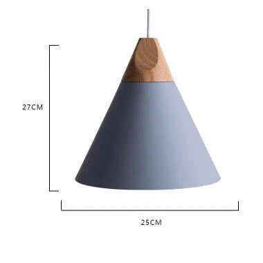 Nordic Combined Bar Real Wood Pendant Lights Multicolor Aluminum Lamp Shade Lamps For Dining Room