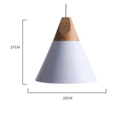 Nordic Combined Bar Real Wood Pendant Lights Multicolor Aluminum Lamp Shade Lamps For Dining Room
