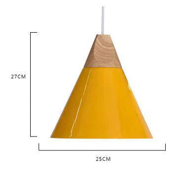 Nordic Combined Bar Real Wood Pendant Lights Multicolor Aluminum Lamp Shade Lamps For Dining Room