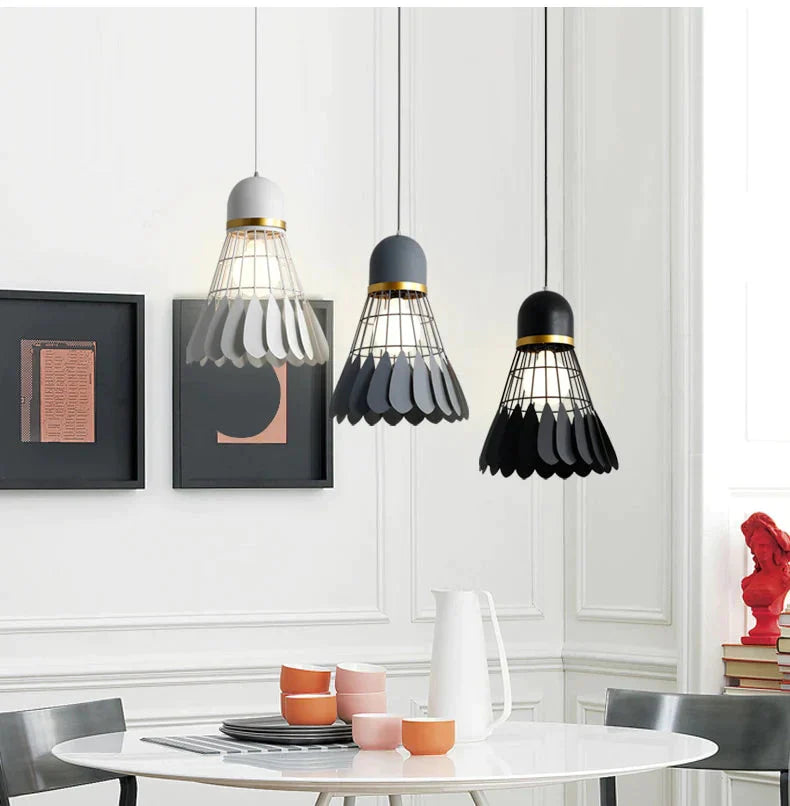 Badminton Chandelier Minimalist Modern Scandinavian Restaurant Lamp Dining Room Creative