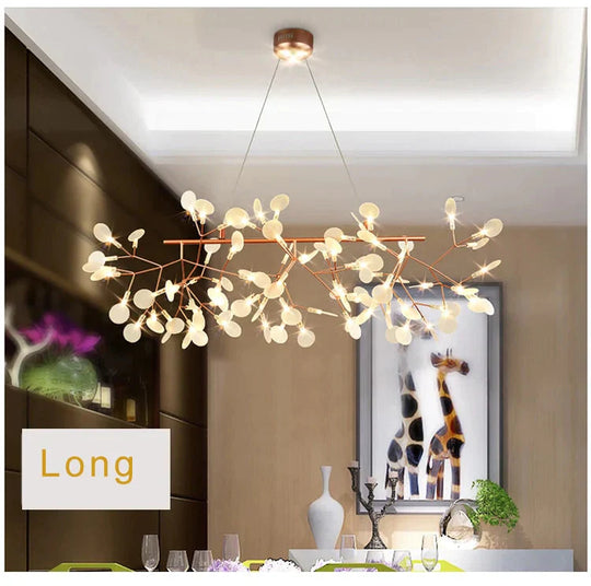 Art Decorative Olive Branch Pendant Europe Style Led Hanging Lights Leaves Foyer Parlor Lobby Cafe