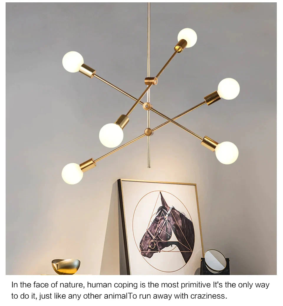 Nordic Modern Pendant Lights Long Pole Designer Pedant Lamps Ceiling Art Decoration Hanging Lamp