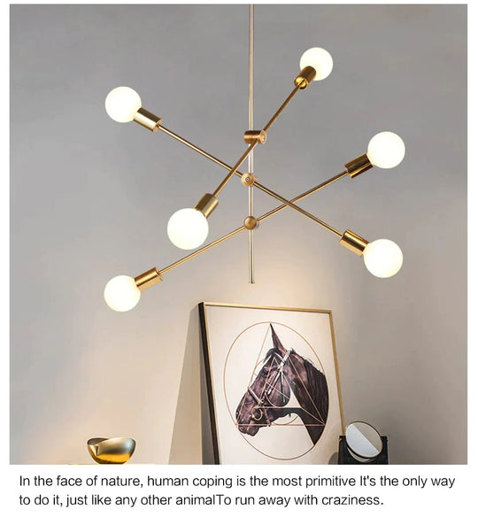 Nordic Modern Pendant Lights Long Pole Designer Pedant Lamps Ceiling Art Decoration Hanging Lamp
