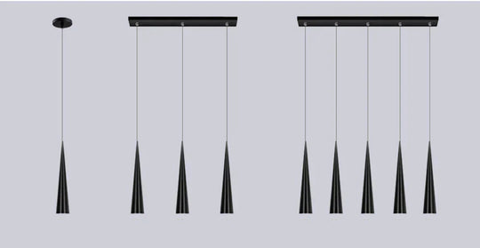 Simple Led Pendant Lights 5W Modern Conical Lamps Aluminum Hand Lighting Dining - Room Bar