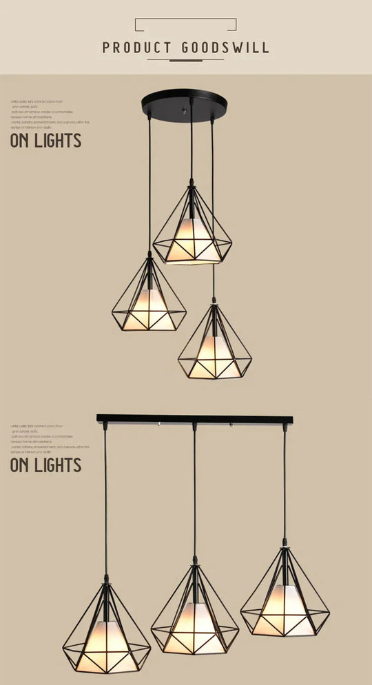 Nordic Home Decoration Modern Pendant Ceiling Lamps Loft Scandinavian Style Light For Kitchen