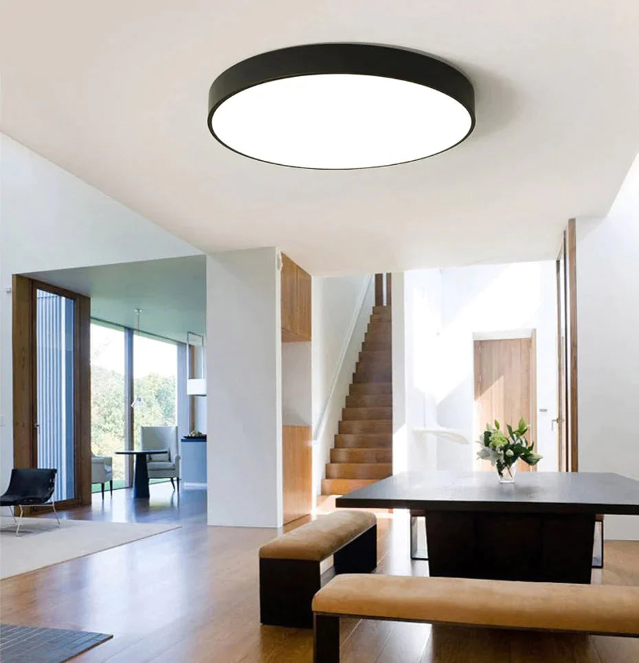 Ultra - Thin Led 5Cm Ceiling Light Modern Lamp Surface Mount Flush Panel Remote Control For