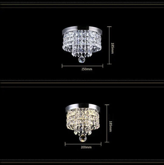Modern Crystal Led Ceiling Light Fixture For Indoor Lamp Lamparas De Techo Surface Mounting Bedroom