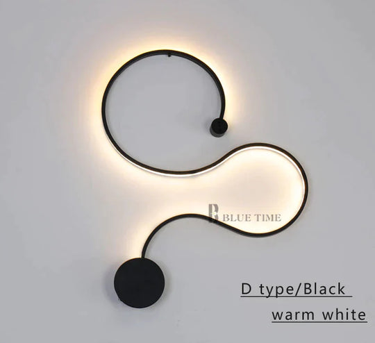 Simple Modern Led Ceiling Light Black&White Body Lustres Led Lamp Living Room Bedroom Beside Room