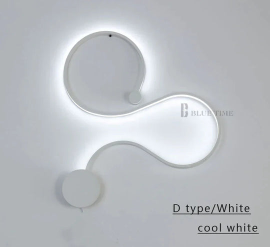 Simple Modern Led Ceiling Light Black&White Body Lustres Led Lamp Living Room Bedroom Beside Room