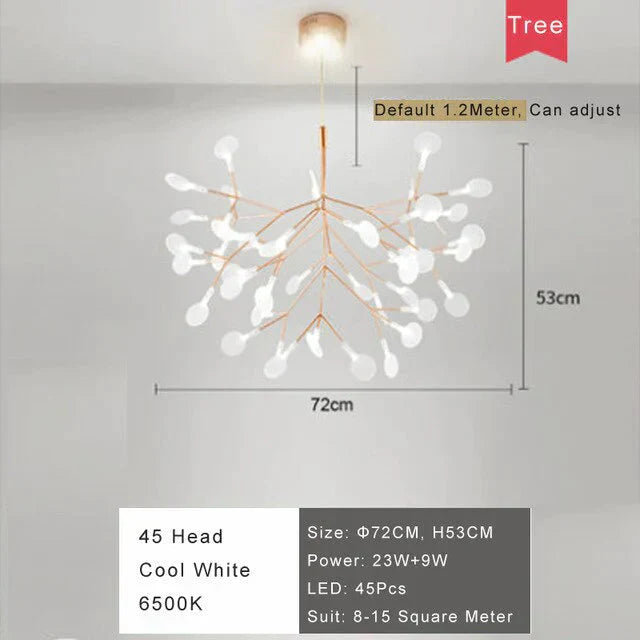 Art Decorative Olive Branch Pendant Europe Style Led Hanging Lights Leaves Foyer Parlor Lobby Cafe