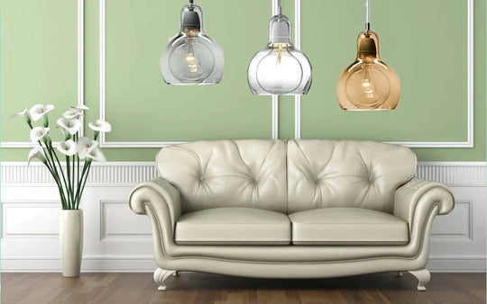 Modern Loft Cord Pendant Lights Clear Glass Lampshade Celling With E27 Retro Edison Bulb Indoor