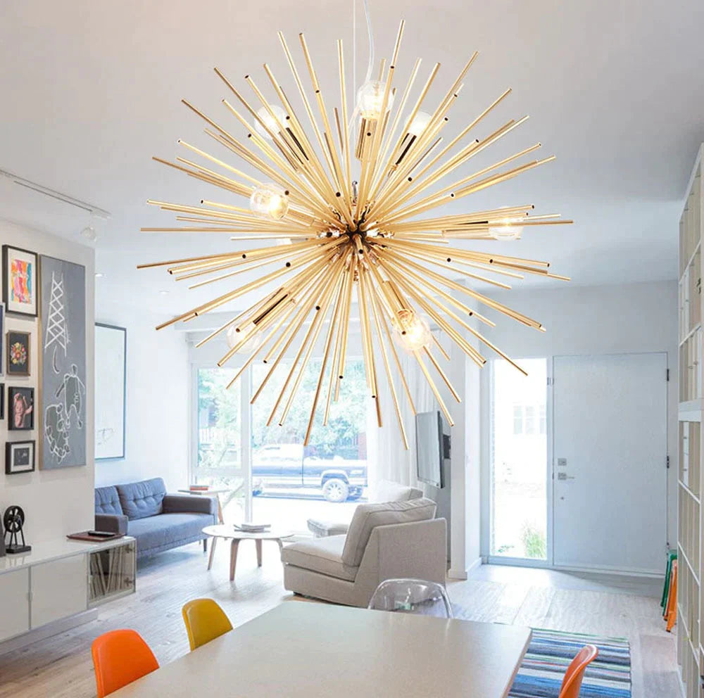 Nordic Pendant Lights Antique Living Room Handing Lamps Gold Artistic Led Lighting Industrial