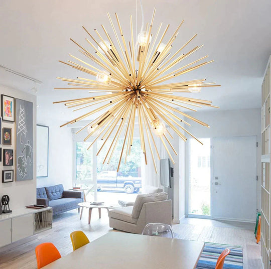 Nordic Pendant Lights Antique Living Room Handing Lamps Gold Artistic Led Lighting Industrial