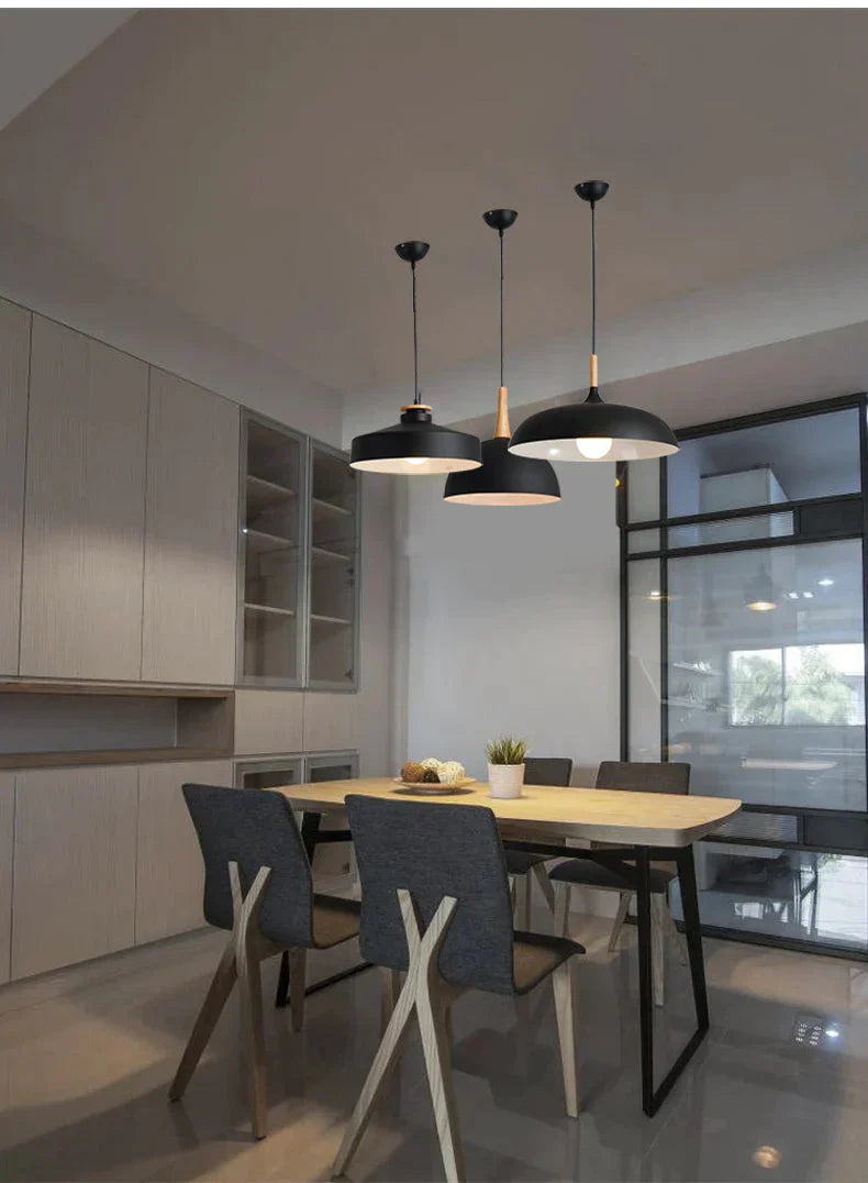 Livewin Led Hanglamp Vintage Loft Pendant Lights/Pendant Lamps Aluminum Suspension Luminaire Wood