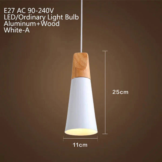 Nordic Modern Macaron Combination Wooden Pendant Lamp Loft Restaurant Cafe Decoration Light Bedroom