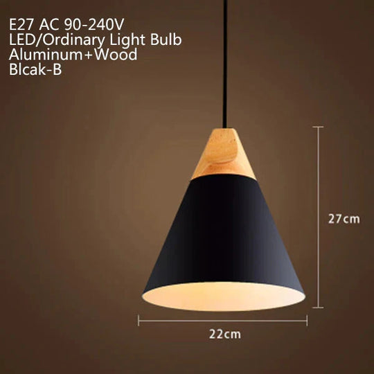 Nordic Modern Macaron Combination Wooden Pendant Lamp Loft Restaurant Cafe Decoration Light Bedroom