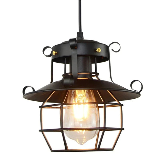 Retro Vintage Industrial Chandelier Lampshade Antique Ceiling Lamp For Home Cafe(Without Bulb)