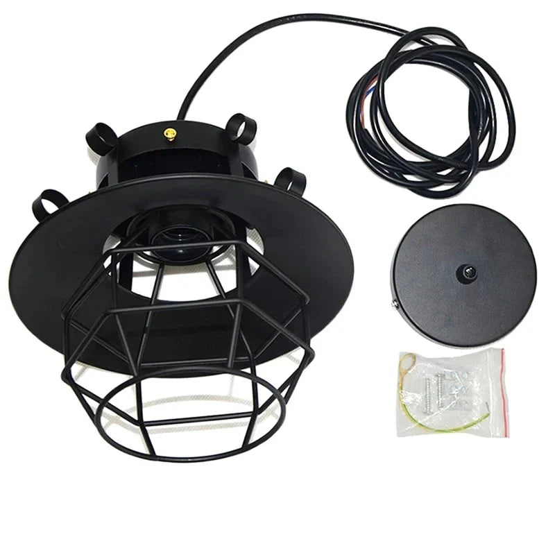 Retro Vintage Industrial Chandelier Lampshade Antique Ceiling Lamp For Home Cafe(Without Bulb)