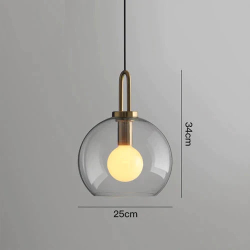 Postmodern Ins Pendant Lights Luxury Restaurant Lamps Nordic Bar Bedroom Bedside Glass Ball Single