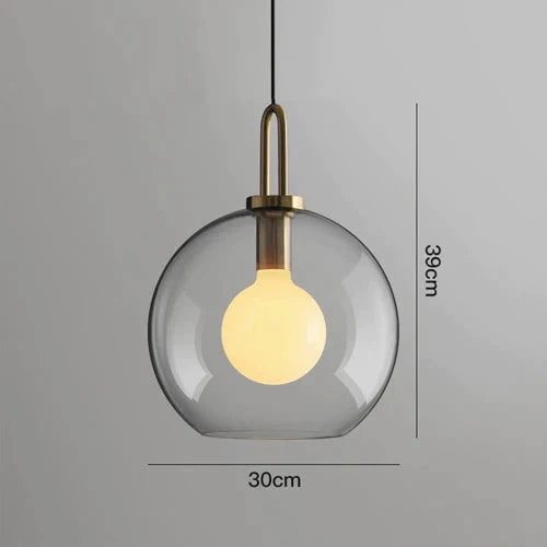 Postmodern Ins Pendant Lights Luxury Restaurant Lamps Nordic Bar Bedroom Bedside Glass Ball Single