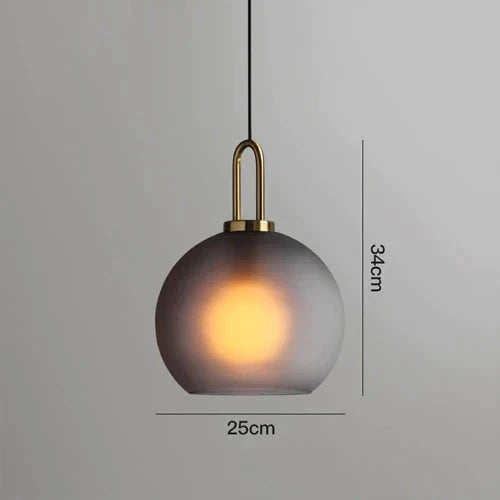 Postmodern Ins Pendant Lights Luxury Restaurant Lamps Nordic Bar Bedroom Bedside Glass Ball Single