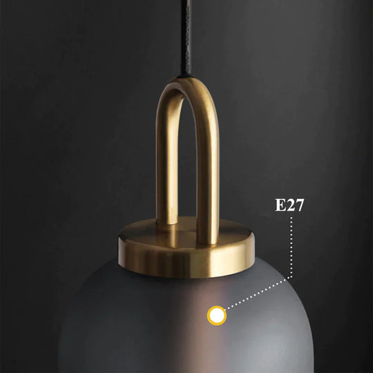 Postmodern Ins Pendant Lights Luxury Restaurant Lamps Nordic Bar Bedroom Bedside Glass Ball Single