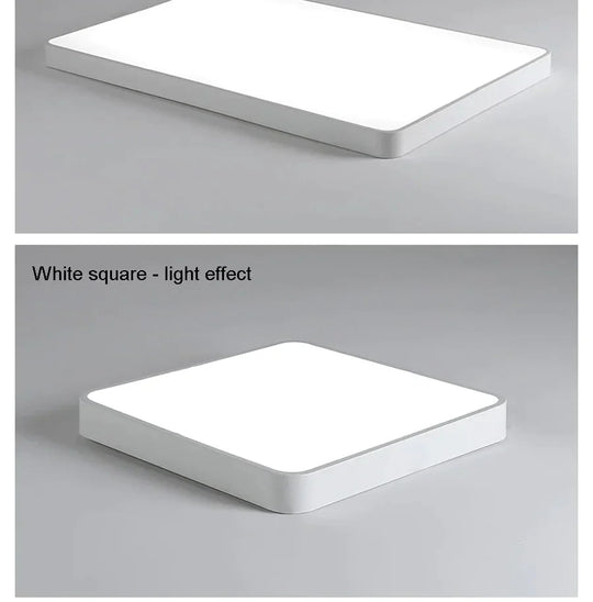 Macaroon Square Ceiling Lights For Living Room Bedroom 5Cm Height Led Lamp Dimmable Color Fixtures