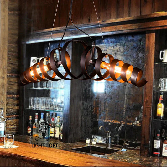 Rocco - Retro Vintage Spiral Spring Industrial Hanging Pendant Light