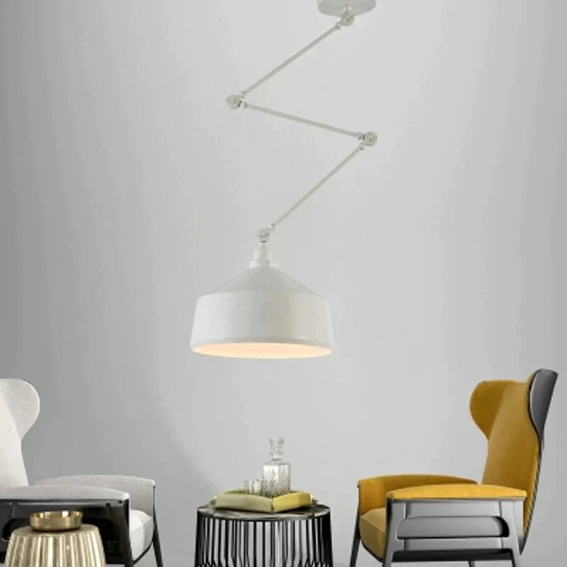 Nordic Diy Personality Pendant Lights Folding Iron Lamp Hanging Bedroom Study Bar Restaurant