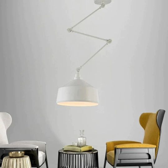 Nordic Diy Personality Pendant Lights Folding Iron Lamp Hanging Bedroom Study Bar Restaurant