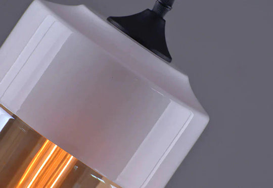 Nordic Modern Loft Hanging Glass Pendant Lamp Fixtures E27 E26 Led Lights For Kitchen Restaurant